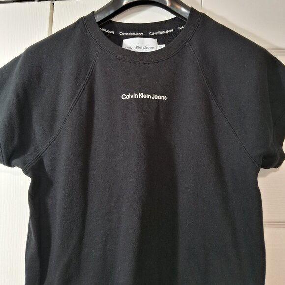 Calvin Klein Jeans Black Short Sleeve T-Shirt - Picture 2 of 9